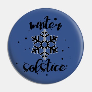 Hello Winter December 21 Winter Solstice Yuletide Pin