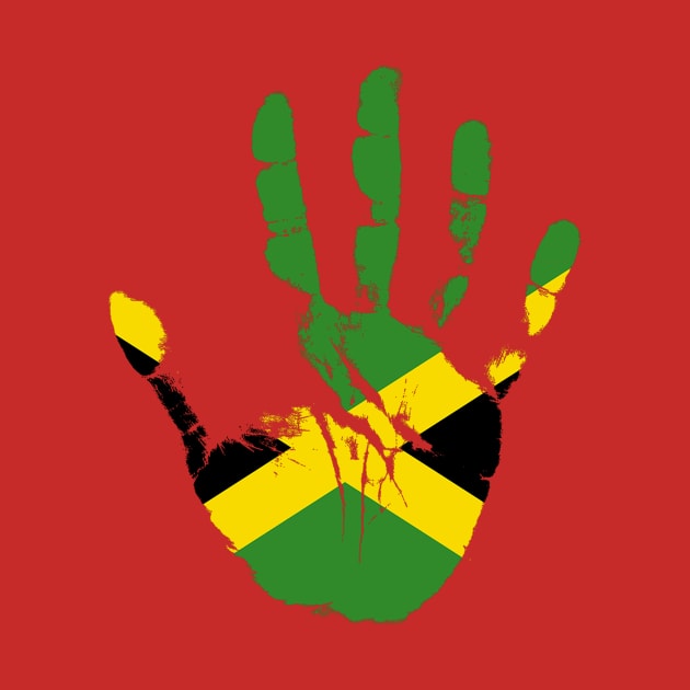 Jamaica Flag, Cool Jamaican Hand, Jamaican Flag by Jakavonis