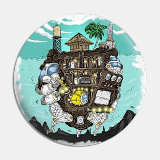 Walking Island Pin