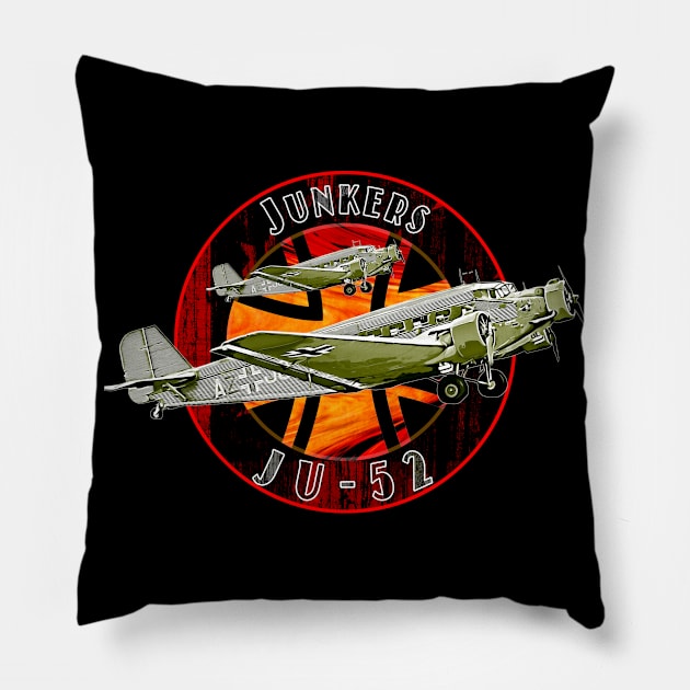 Junkers Ju-52 Pillow by aeroloversclothing