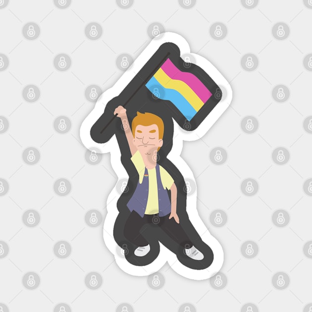 Jimmy Jr. x Pansexual Flag Magnet by gray-cat