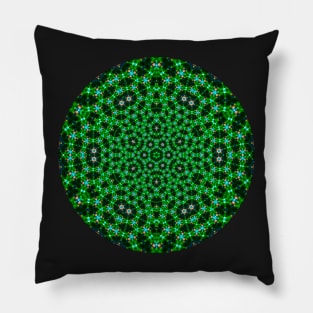 Dark Green Mandala Pillow