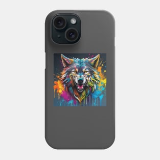 Painted Wolf Phone Case