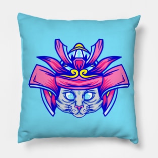Samurai Cat Pillow