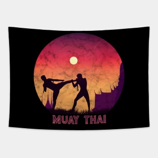 Muay Thai Kickboxing Boxers Thailand Tapestry