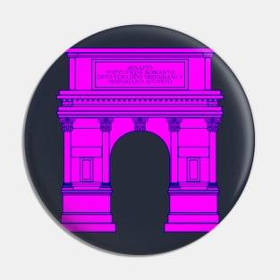 Arch of Titus (pink) Pin