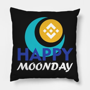 Happy Moonday Binance Coin Pillow