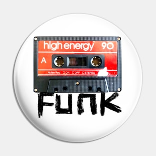 Funk Cassette Tape for Retro Funk Music Pin