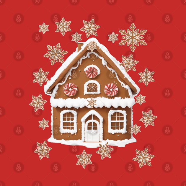 Gingerbread House Cute Snowflakes Cookies by tamdevo1