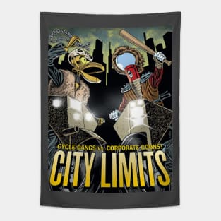 MST3K Mystery Science Promotional Artwork - City Limits Tapestry