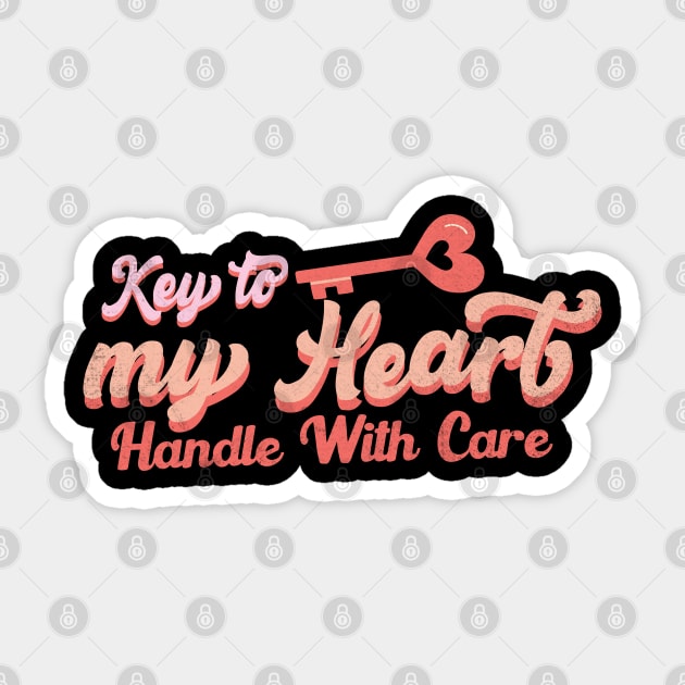 My heart is yours - Love Quote with heart Sticker