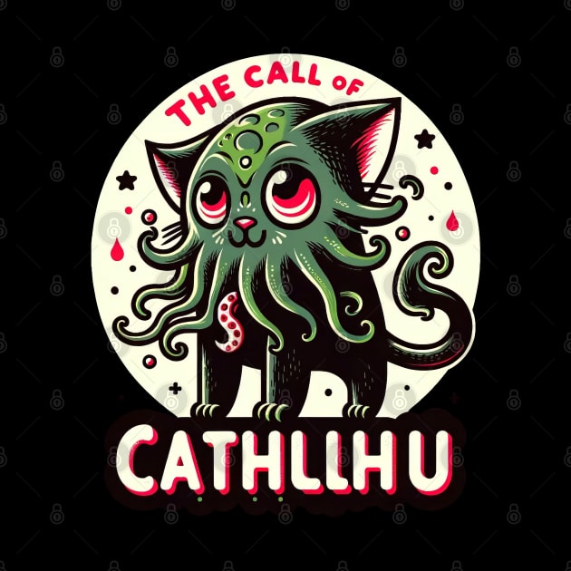 Cthulhu Cat - Mysterious Mythical Feline by Unlogico