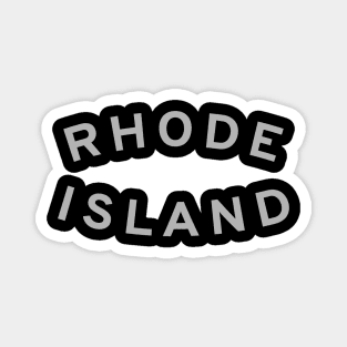 Rhode Island Typography Magnet