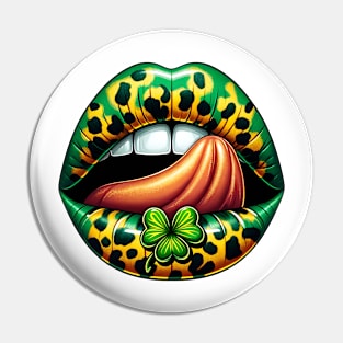 St Patrick Lips Pin