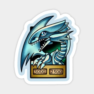 blue eyes white dragon Magnet