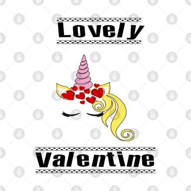 Lovely Unicorn Valentines Day Gift For Girls by familycuteycom