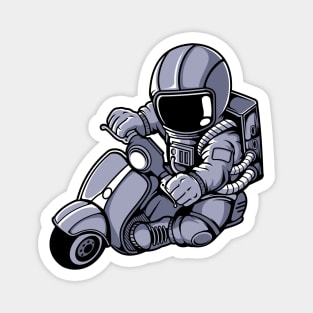 Astronaut Scooter Magnet