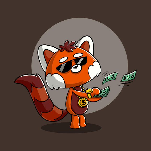 Cute Red Panda Buy yourself something nice Kawaii by Juandamurai