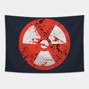 Distressed Ionizing Radiation Symbol Tapestry