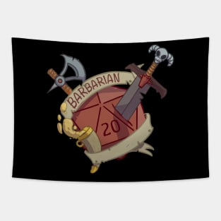 Dnd Barbarian D20 Tapestry