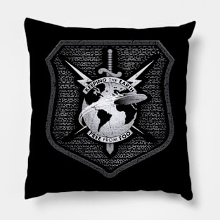 Foo Fighter Insignia (black & white shield Pillow