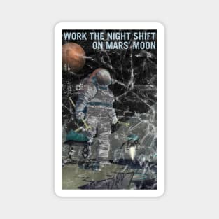 Distressed NASA Recruitmant Poster Magnet