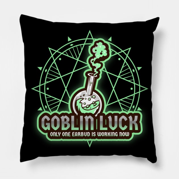 Goblin Luck Magical Potion Pillow by OldCamp