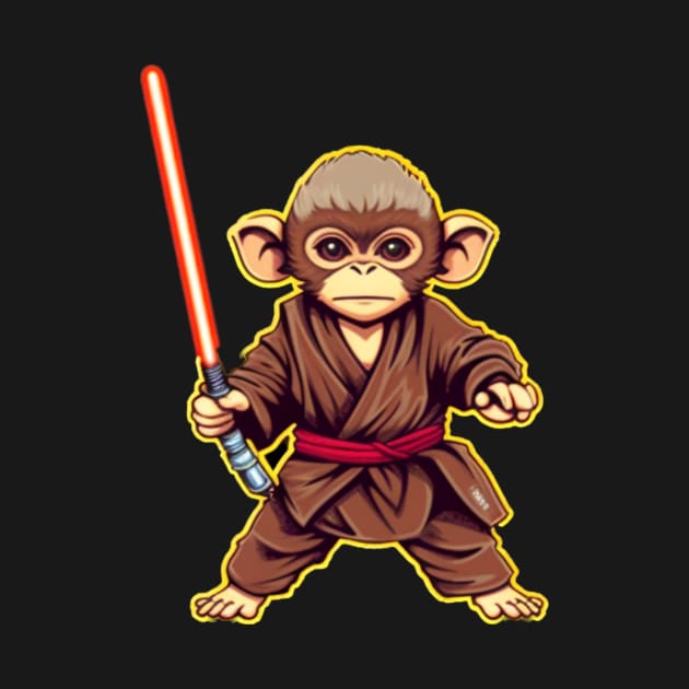 Jedi Monkey by DailyTee91