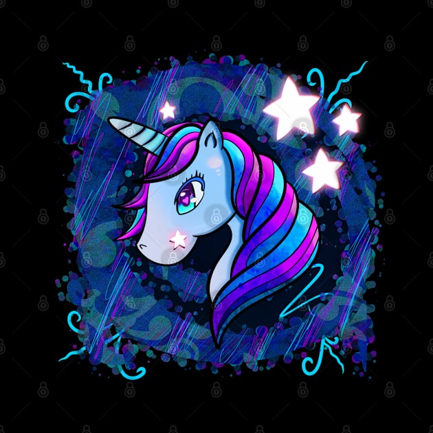 Cute Unicorn Abstract Stars by MaystarUniverse