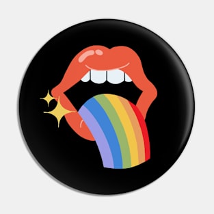 Rainbow Puke LGBT Pride Pin