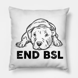 END BSL Pitbull Pillow