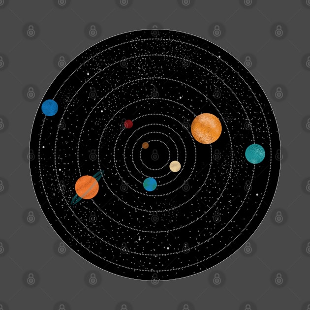 Our Solar System  | Science & Geometry by Art by Ergate