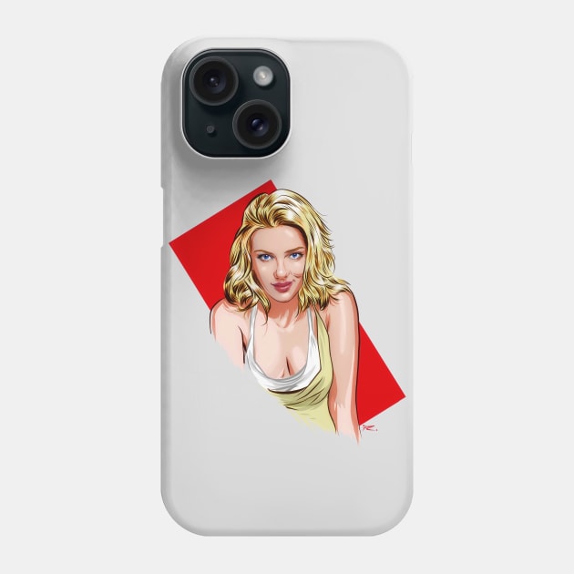 Scarlett Johansson - An illustration by Paul Cemmick Phone Case by PLAYDIGITAL2020