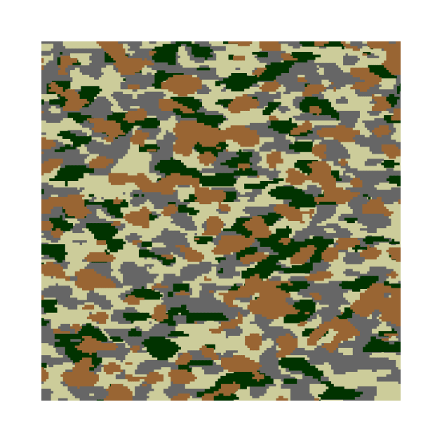 Dark green and brown Camo pattern digital Camouflage by Tshirtstory