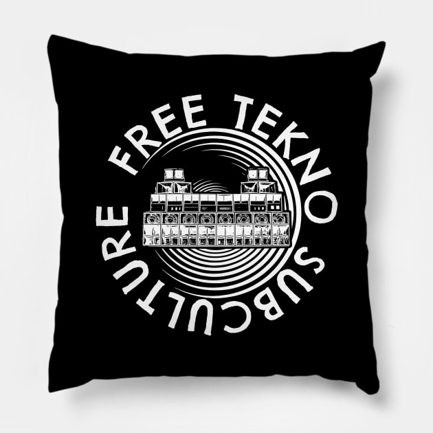Free Tekno 23 Subculture Pillow by T-Shirt Dealer