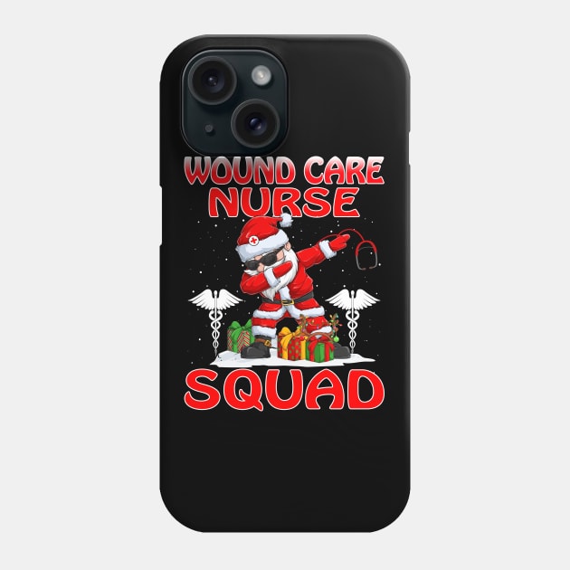 Christmas Wound Care Nurse Squad Reindeer Pajama Dabing Santa Phone Case by intelus