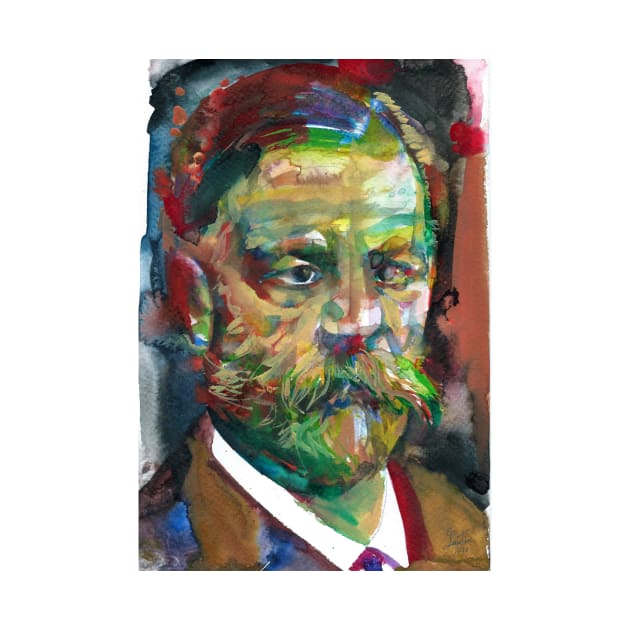 SIGMUND FREUD - watercolor portrait .7 by lautir