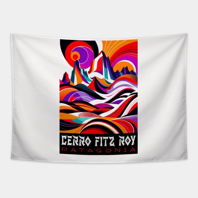 Fresh Cerro Fitz Roy Mountain Argentina Tapestry by Sambastyles