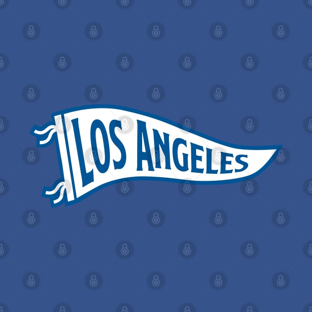 Los Angeles Pennant - Blue by KFig21