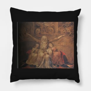 job and his daughters 1800 - job and his daughters 1800 Pillow