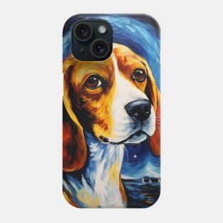 Cute Beagle Dog Painting Phone Case