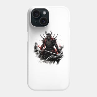 a samurai agresive blood Phone Case