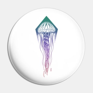 Jellyfish Gradient Design Pin