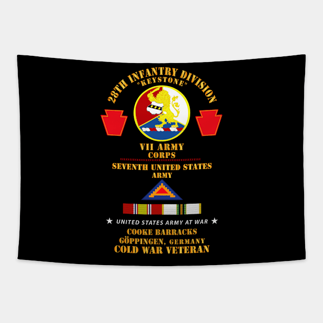 28th Inf Div, VII COrps, 7th Army - Goppingen, Germany w COLD SVC X 300 Tapestry by twix123844