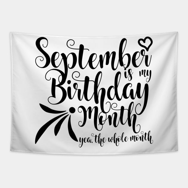 September Birthday Tapestry by Kuys Ed