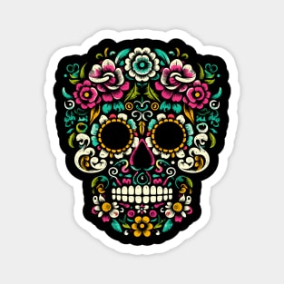Sugar Skull Dia De Los Muertos La Catrina Mexican Halloween Magnet