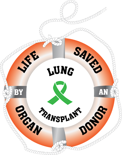 Life Saved by an Organ Donor Ring Buoy Lung Light T Kids T-Shirt by Wildey Design