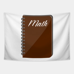 Math School Subject Labels Spiral Notebook Tapestry