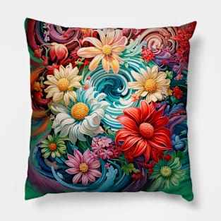 Pillows-3D Decorative Flower Pillows Pillow