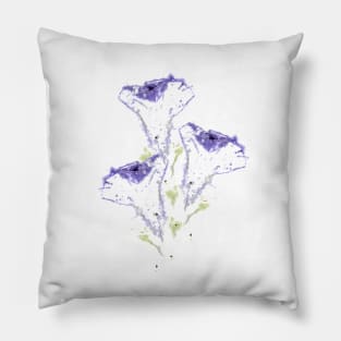 trace of  bell flowers Pillow